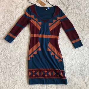 Aztec Sweater Dress